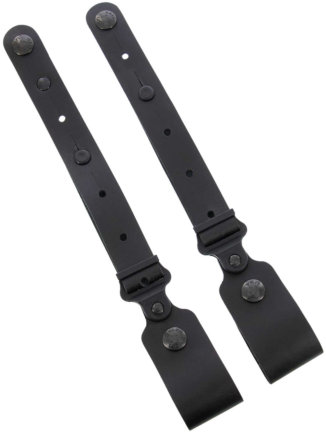 Galco MC2TDB Horizontal Shoulder Holster Tie Down Set 2.0 Black Full Grain Leather Ambi
