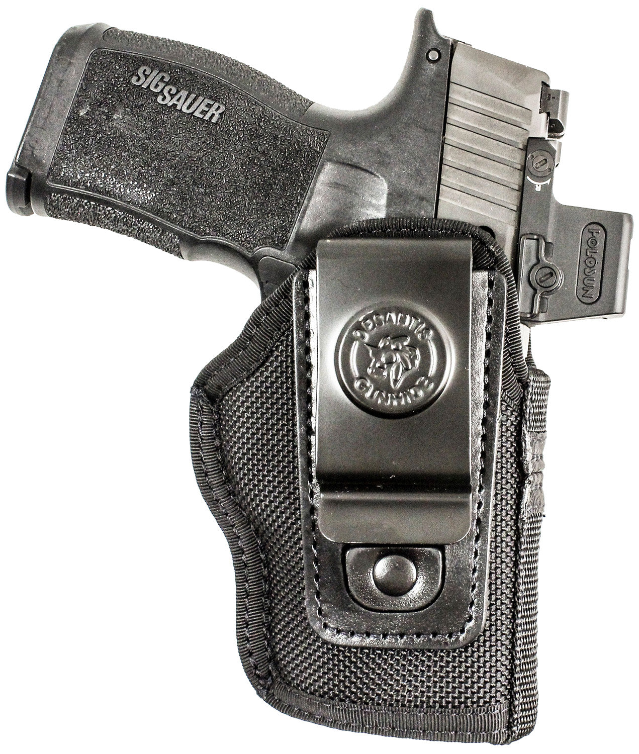 DeSantis N87BJ9YZ0 Pro Stealth IWB Black Nylon Fits Sig Sauer P365 w/Red Dot Ambi
