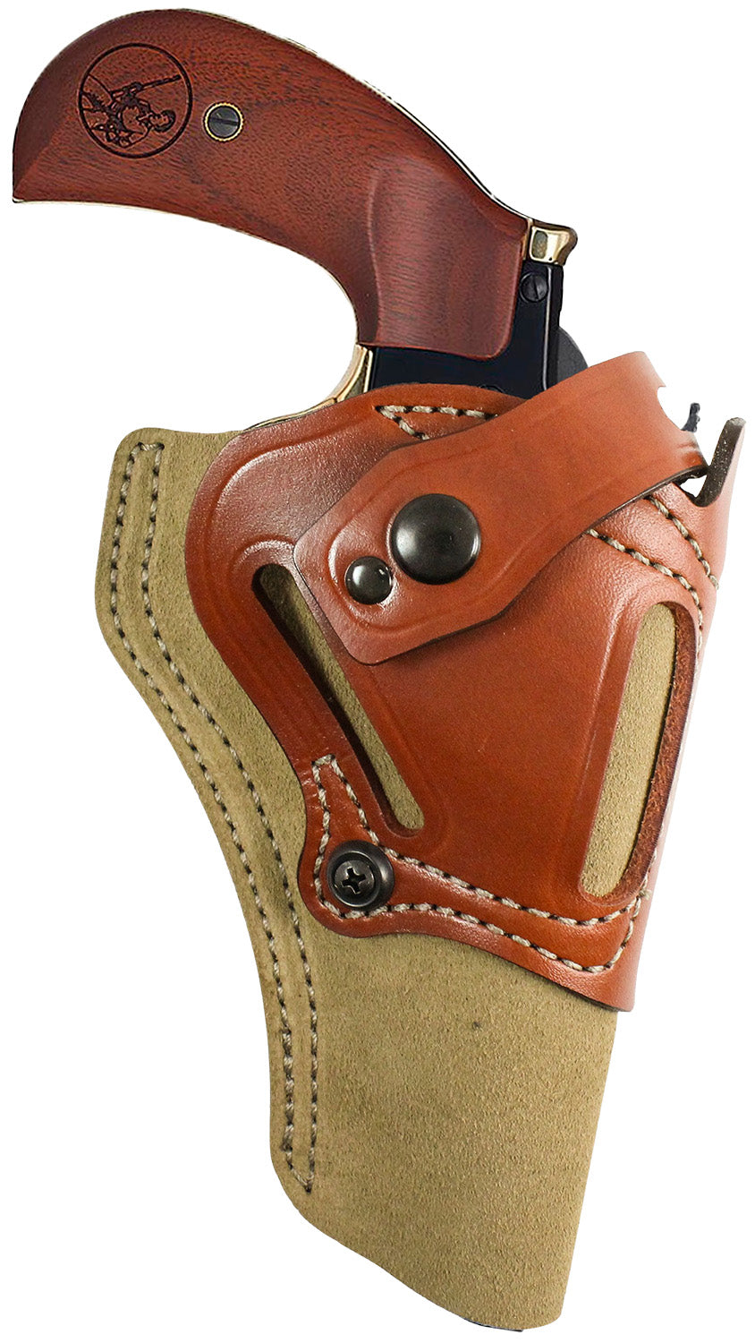 DeSantis 189NJ1YZ0 Wild Hog OWB Natural Steer Hide Holster Henry Big Boy Ambidextrous