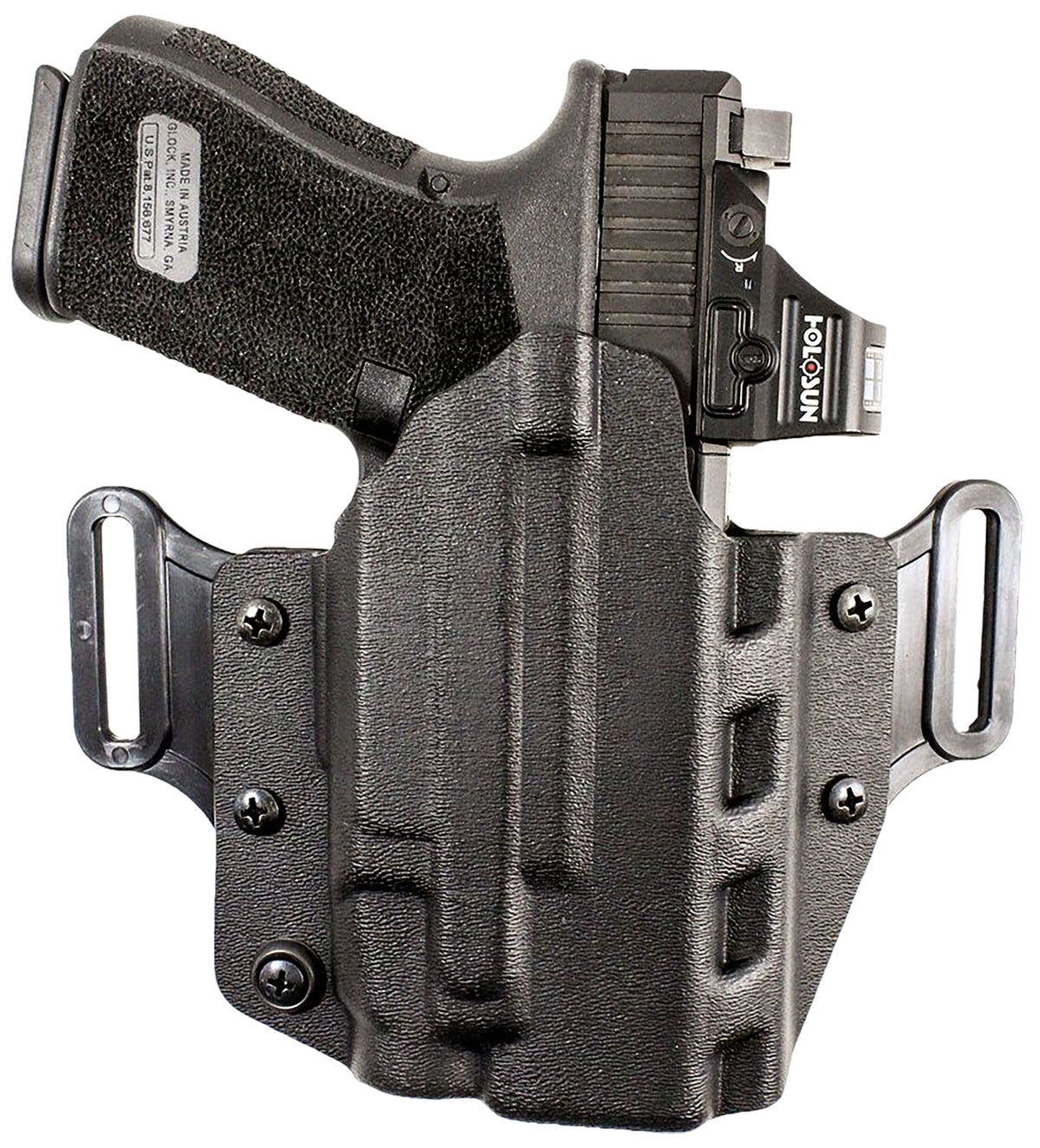 DeSantis 195KA6VZ0 Veiled Partner OWB Black Kydex Fits Glock 19/23/32/45 Ambidextrous