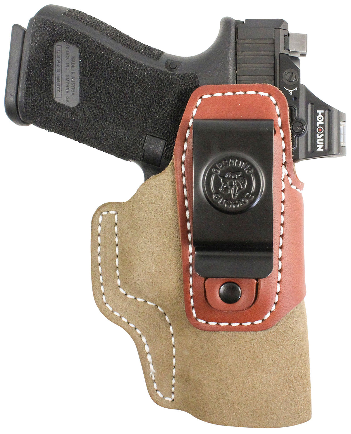 DeSantis 215NJ8JZ0 Transit IWB Natural Kydex/Leather Fits Sig Sauer P365 Ambidextrous