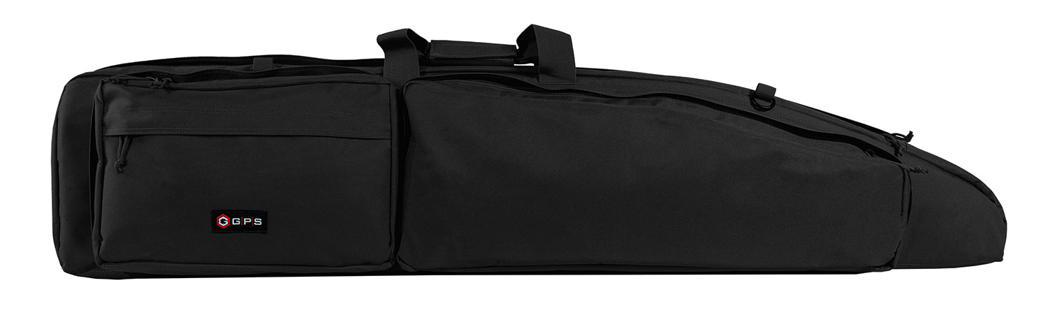 GPS GPSDBRC42BLK Double Bolt Rifle Case 42" Black Removable Shoulder Strap with MOLLE Gear Pockets
