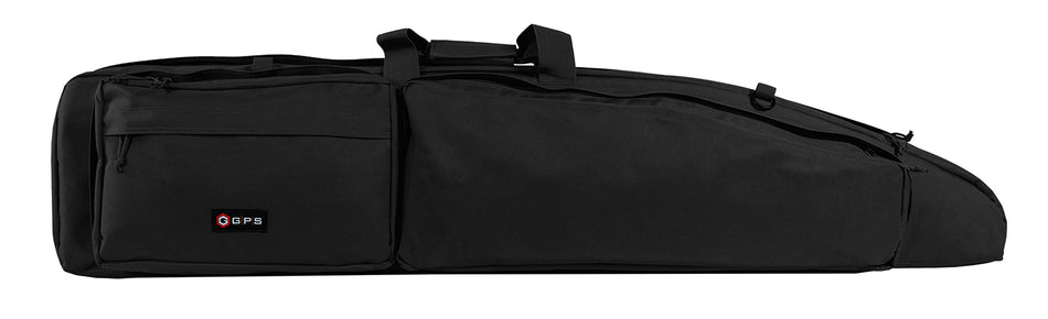 GPS GPSDBRC42BLK Double Bolt Rifle Case 42" Black Removable Shoulder Strap with MOLLE Gear Pockets