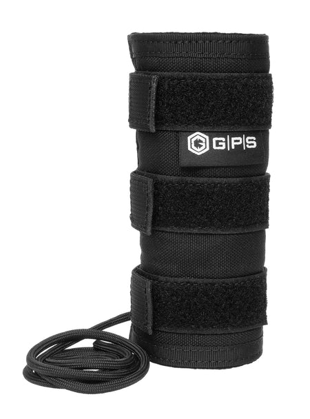 GPS Bags GPST8006B 6" Black Suppressor Cover 1000D Nylon Fiberglass & Silicon Inner Lining