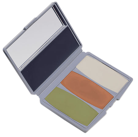 Hunters Specialties Camo-Compac 4 Woodland Face Makeup Kit Pocket Size with Mirror
