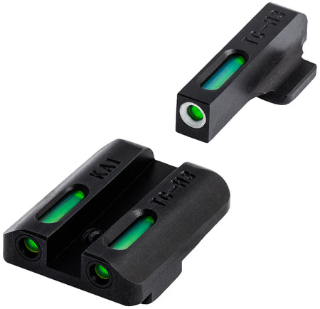 TruGlo TG13KA1A TFX Snag-Free Tritium Fiber Optic Sight Set Black for Kahr Arms Handguns