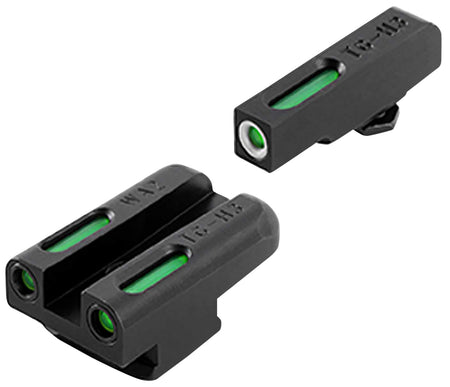 TruGlo TG13WA2A TFX Snag-Free Tritium Fiber Optic Iron Sight Set Black for Walther PPS