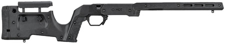 MDT XRS Black Precision Rifle Chassis with V-Block Bedding for Short Action Ruger American