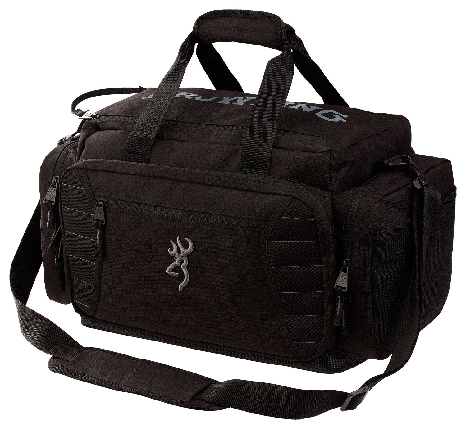 Browning 1211089901 Shooting Range Bag Black w/ Removable Dividers 9"