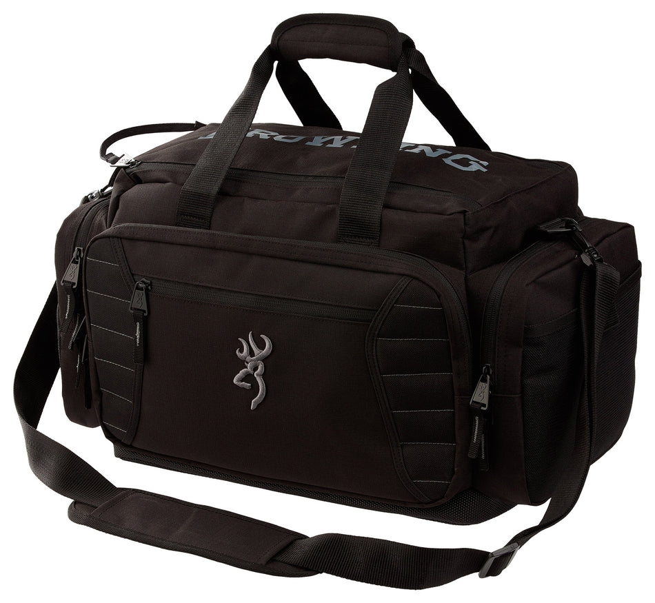 Browning 1211089901 Shooting Range Bag Black w/ Removable Dividers 9"