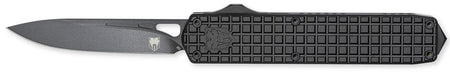 CobraTec Black Mamba Large Automatic OTF Knife Black TiCN D2 Blade 4.75" Aluminum Handle