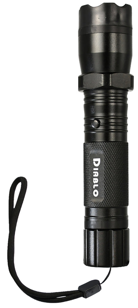 Guard Dog TLSGGDD Diablo Stun Gun Tactical Flashlight Black Aluminum Self-Defense
