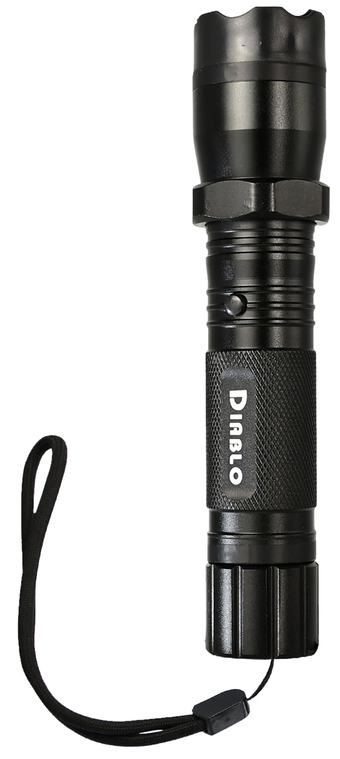 Guard Dog TLSGGDD Diablo Stun Gun Tactical Flashlight Black Aluminum Self-Defense