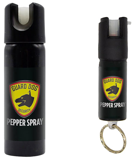Guard Dog PSGDHA Home and Away Pepper Spray 2-Pack OC with Invisible UV Dye and Keychain 16 ft
