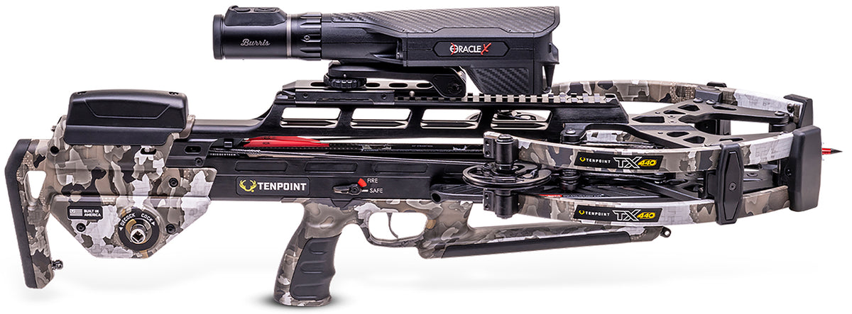 TenPoint TX 440 Reverse-Draw Crossbow with ACUslide Maxx and Burris Oracle Scope
