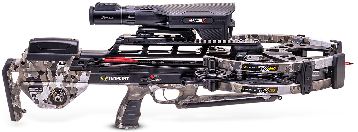 TenPoint TX 440 Reverse-Draw Crossbow with ACUslide Maxx and Burris Oracle Scope