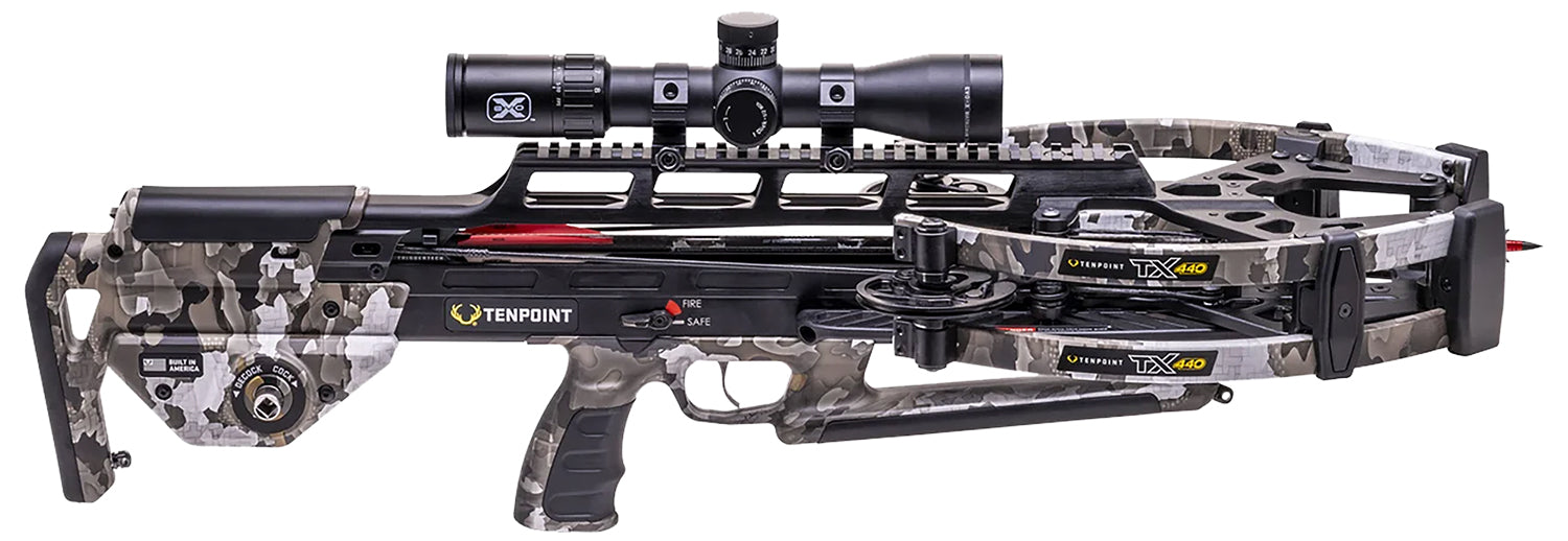 TenPoint TRX 440 Reverse-Draw Crossbow ACUslide Maxx EVO-X Elite Scope Vektra