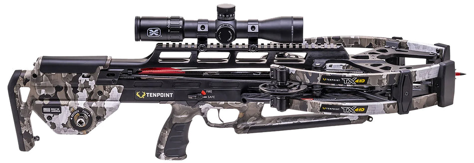TenPoint TRX 440 Reverse-Draw Crossbow ACUslide Maxx EVO-X Elite Scope Vektra