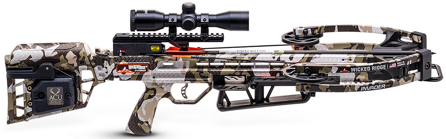 TenPoint Invader M1 Crossbow ACUdraw Cocking Device Pro-View 400 Scope Peak XT