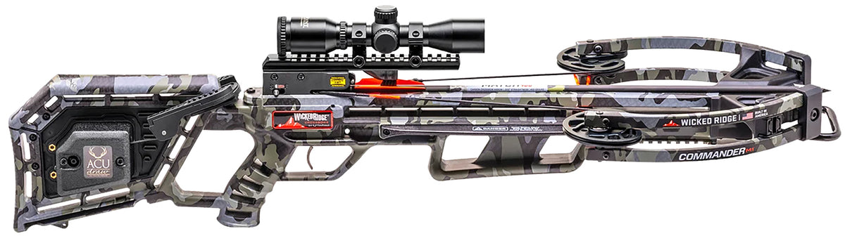 TenPoint Commander M1 Narrow Profile Crossbow ACUdraw Multi-Line Scope Peak Camo