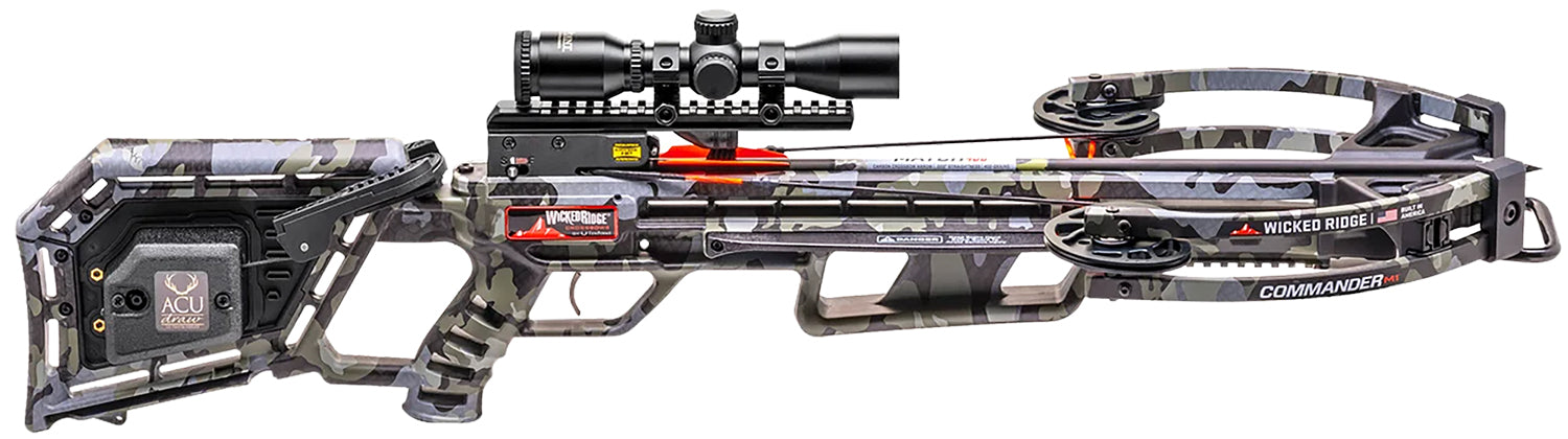 TenPoint Commander M1 Narrow Profile Crossbow ACUdraw Multi-Line Scope Peak Camo