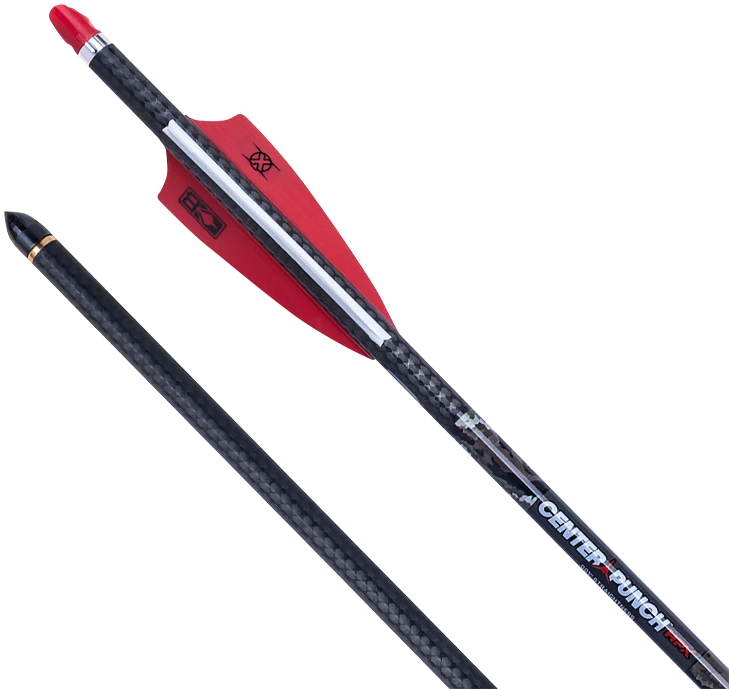 TenPoint CenterPunch HPX Carbon Crossbow Arrow 20 Inch Alpha Nock HPX .001 Red
