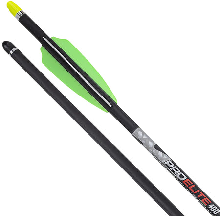 TenPoint Pro Elite 400 20 Inch Carbon Crossbow Arrow with Alpha Nock .003 Yellow