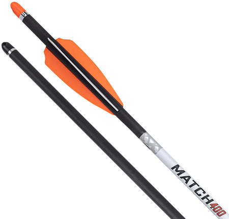 TenPoint Match 400 20 Inch Carbon Crossbow Arrow Alpha Nock .004 Orange
