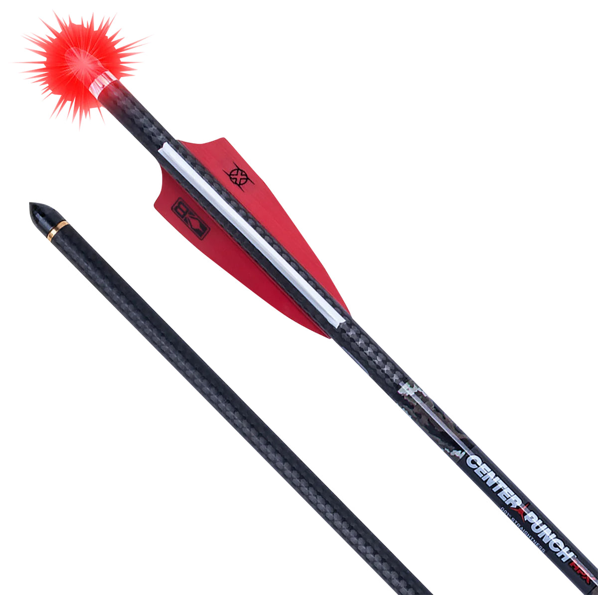 TenPoint CenterPunch HPX Lighted Carbon Crossbow Arrow 20 Inch Alpha Blaze .001 Red