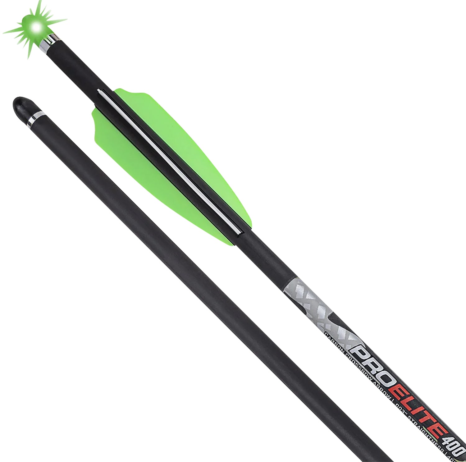 TenPoint Pro Elite 400 Lighted Carbon Crossbow Arrow 20 Inch Alpha Blaze .003 Green