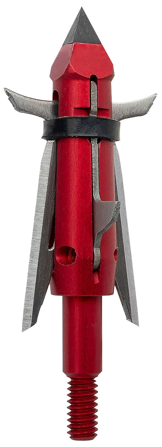 TenPoint Nemesis 4-Blade Mechanical Crossbow Broadhead 100gr Chisel Tip Red 3 Pack