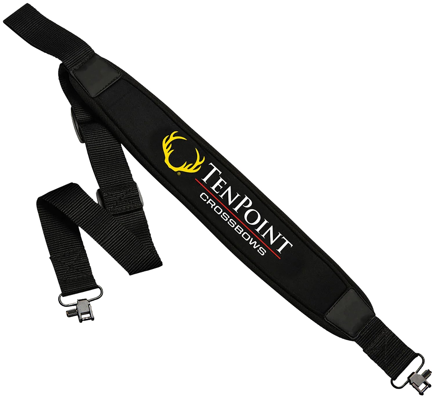 Tenpoint HCA004 Black Neoprene Rifle Sling 1.25" Strap with Integrated Elastic Band