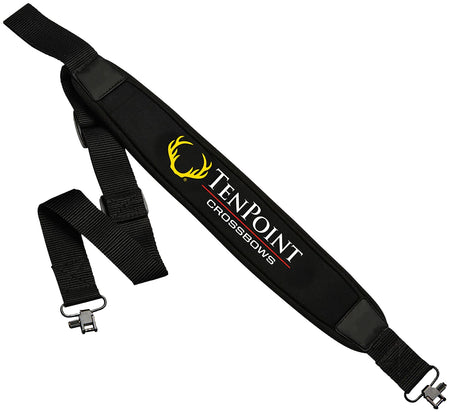 Tenpoint HCA004 Black Neoprene Rifle Sling 1.25" Strap with Integrated Elastic Band