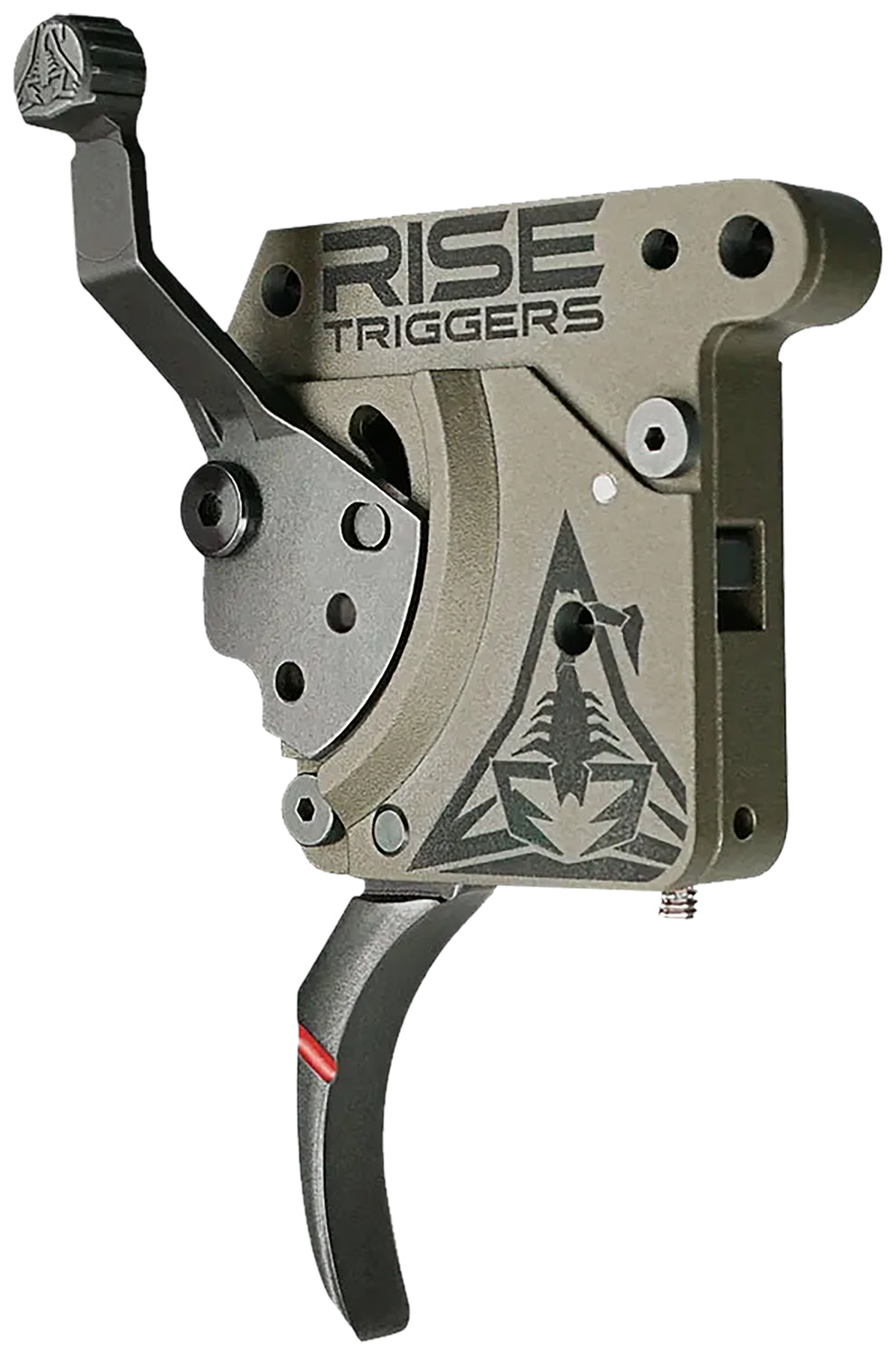 Rise Armament RA735C Reliant Black/FDE Curved Trigger Adjustable Pull