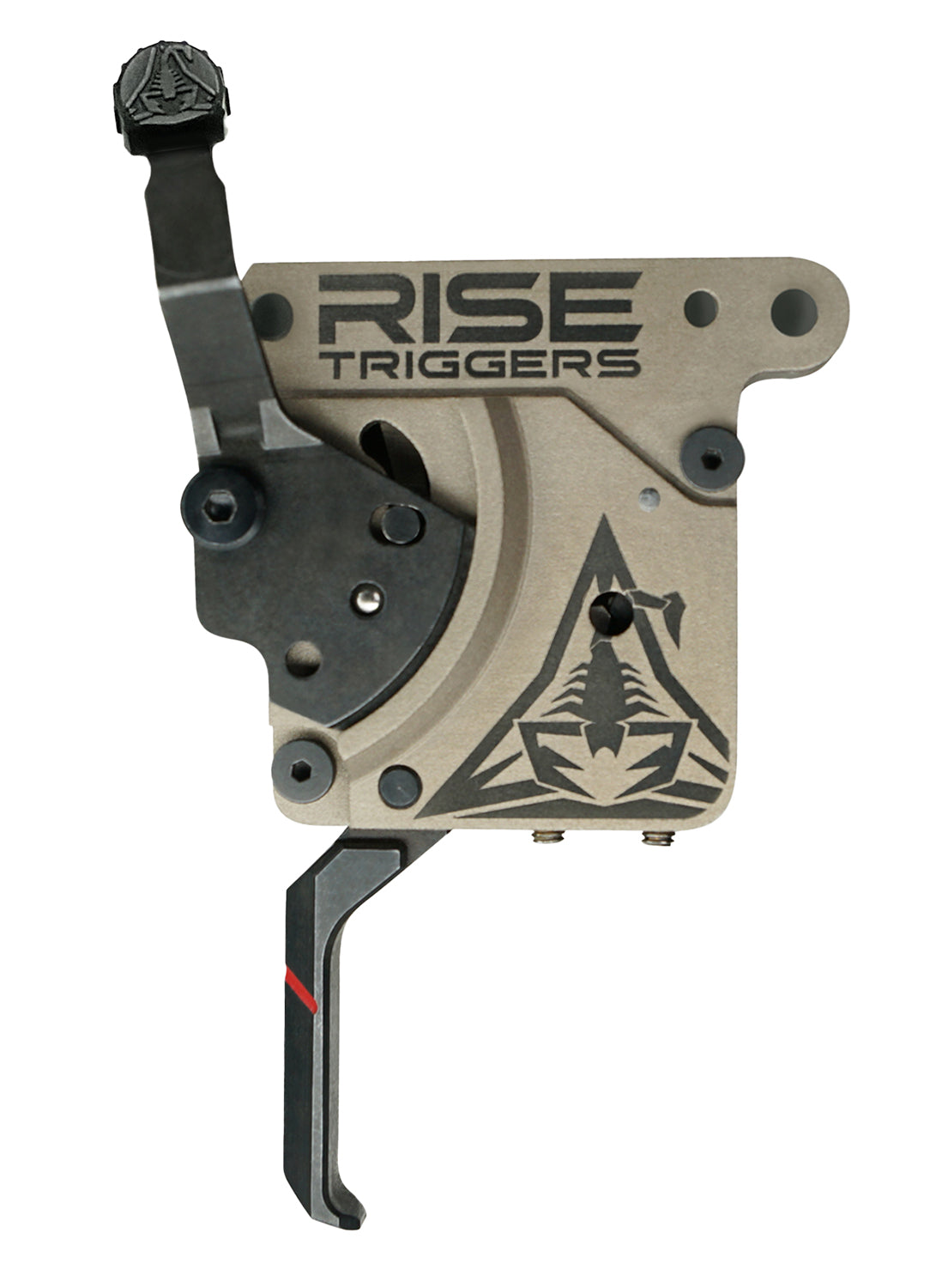 Rise Armament RA-735FBC Reliant Pro Black FDE Flat Trigger AR-15 Bolt Catch