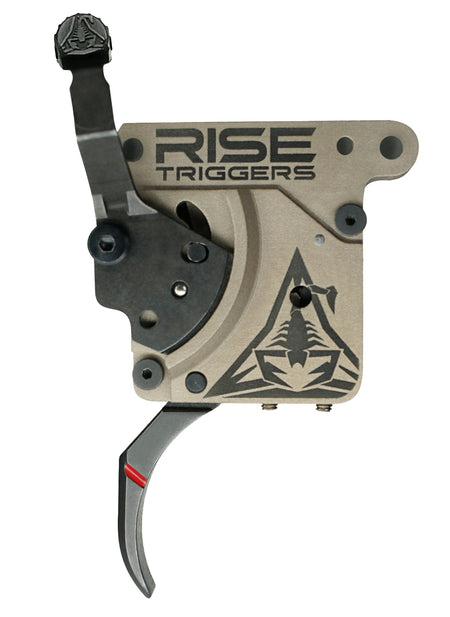 Rise Armament RA-735CBC Reliant Pro Black FDE Curved Trigger Adjustable Pull