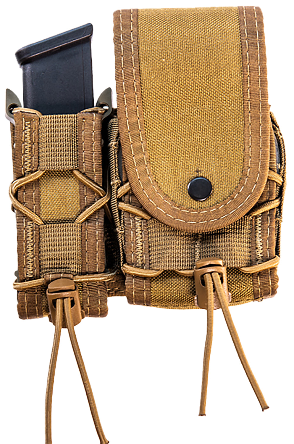 High Speed Gear TACO LEO 10PC00CB Coyote Brown Pistol Mag & Handcuff Pouch