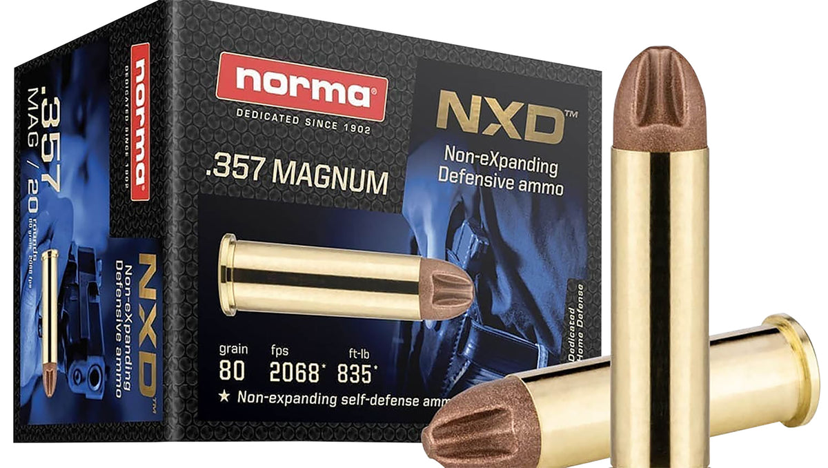 Norma .357 Magnum NXD 80 grain Monolithic ammunition