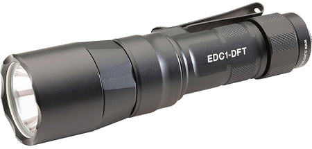 SureFire EDC1-DFT Black High-Candela Compact Dual Fuel Everyday Carry Flashlight 650 Lumens