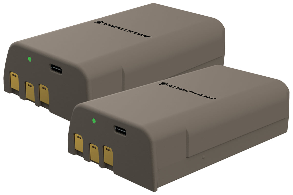 Stealth Cam STC-RCBAT-2PK Rechargeable Lithium Battery Pack 5000mAh 2-Pack