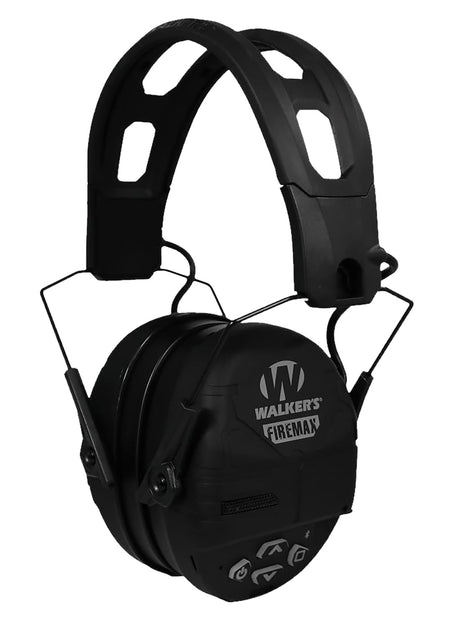 Walker's GWPDFM-BT FireMax Digital Electronic Ear Muff Bluetooth 23 dB Black