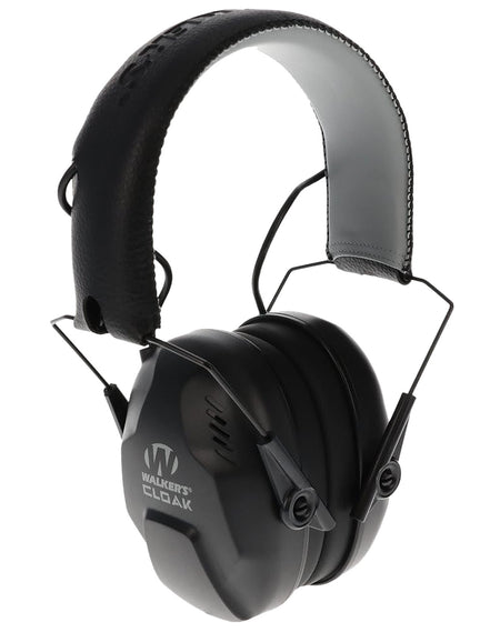 Walker's GWPCLKDM Cloak Dual Mic Electronic Muff with HD Speakers 23-25 dB Black