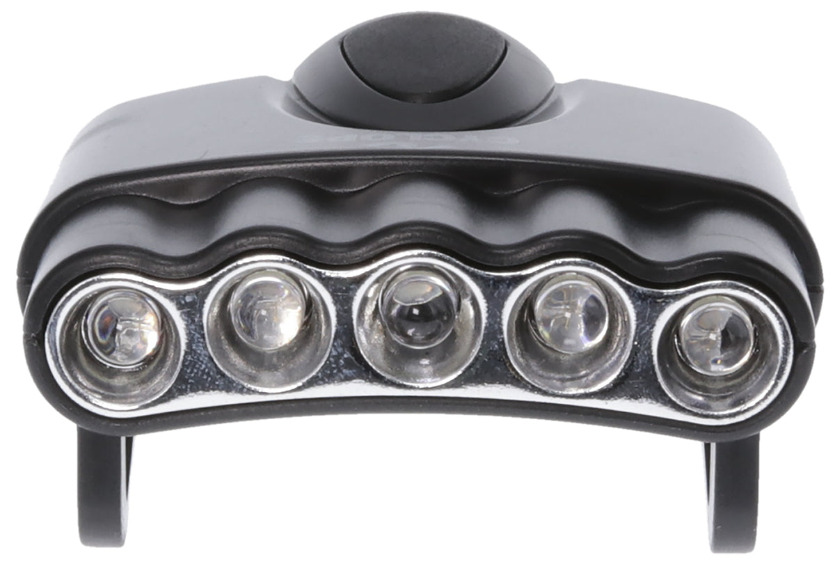 Cyclops Orion 5-LED Hat Clip Light 27 Lumens White LED Black Clip-On 5-Pack