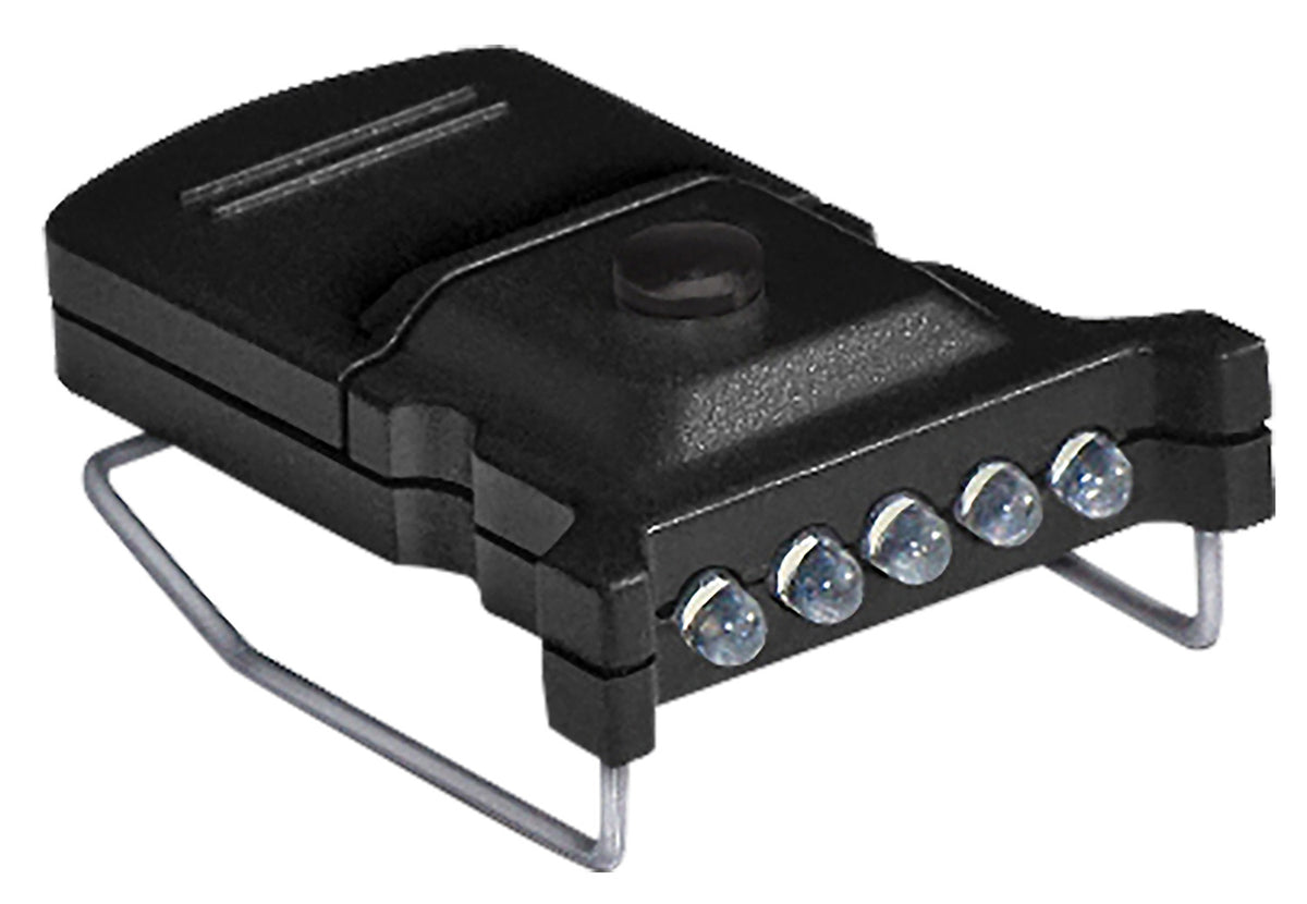 Cyclops Micro Hat Clip Light Black 10 Lumen White LED 5-LED 2 Units Per Package