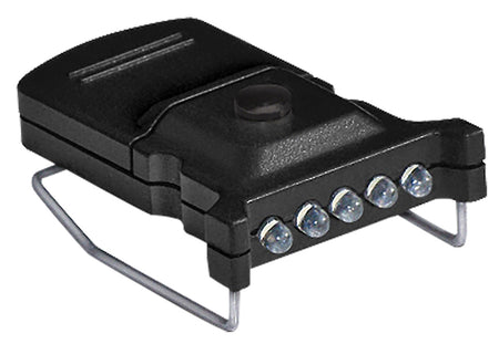 Cyclops Micro Hat Clip Light Black 10 Lumen White LED 5-LED 2 Units Per Package