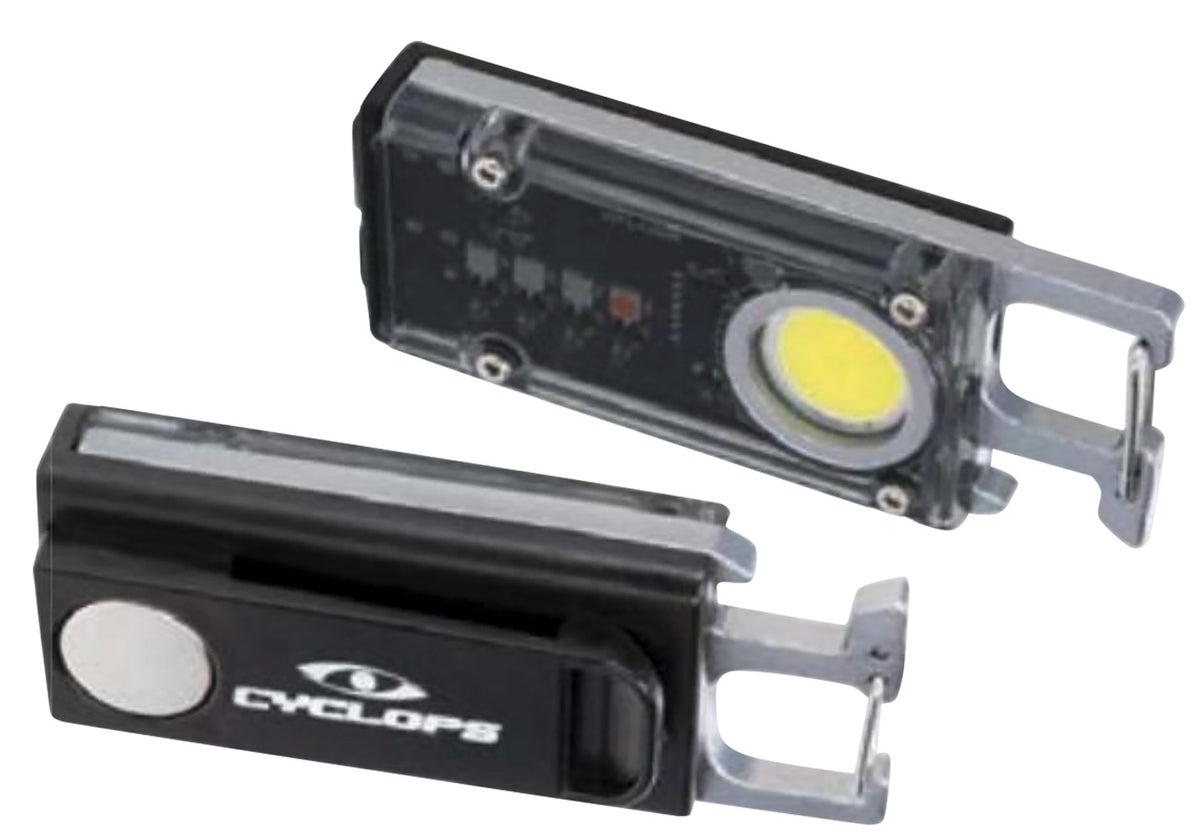 Cyclops CYC-FLSHCLIP 300-Lumen Multi-Color LED Flash Clip Keychain Light Black
