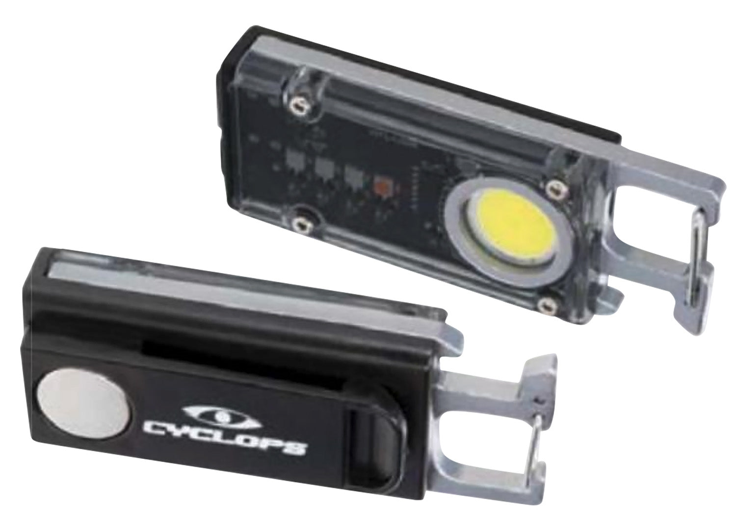 Cyclops CYC-FLSHCLIP 300-Lumen Multi-Color LED Flash Clip Keychain Light Black