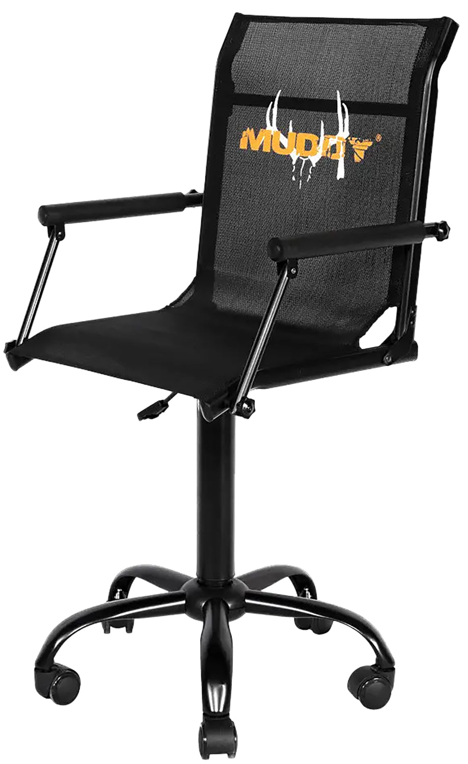 Muddy MUDRSC 360-Degree Swivel Roller Chair Black Flex-Tek