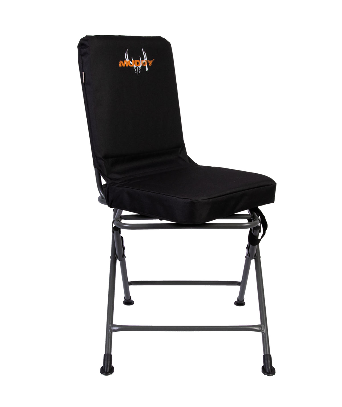 Muddy MUDPSCHR 360-Degree Padded Swivel Chair Black Steel Frame