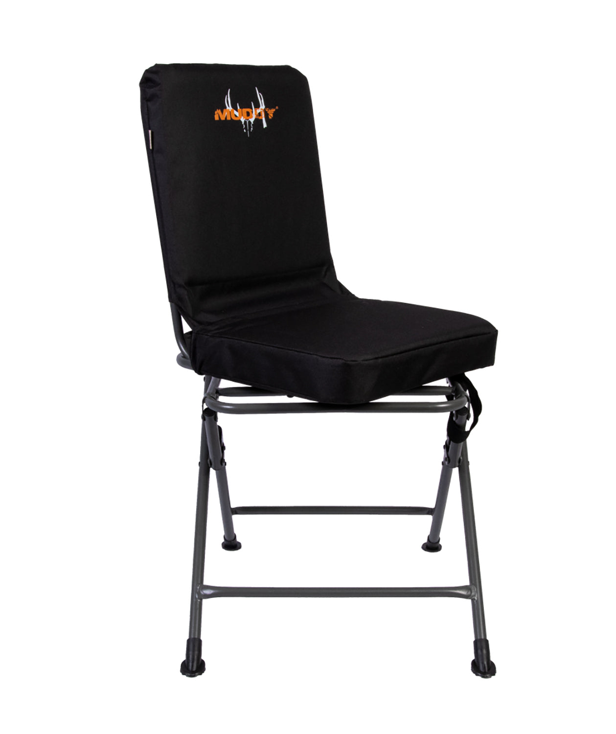 Muddy MUDPSCHR 360-Degree Padded Swivel Chair Black Steel Frame